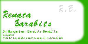 renata barabits business card